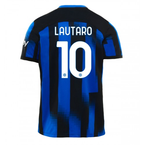 Moški Nogometni dresi Inter Milan Lautaro Martinez #10 Domači 2023-24 Kratek Rokav